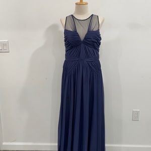 Adrianna papell blue dress gown